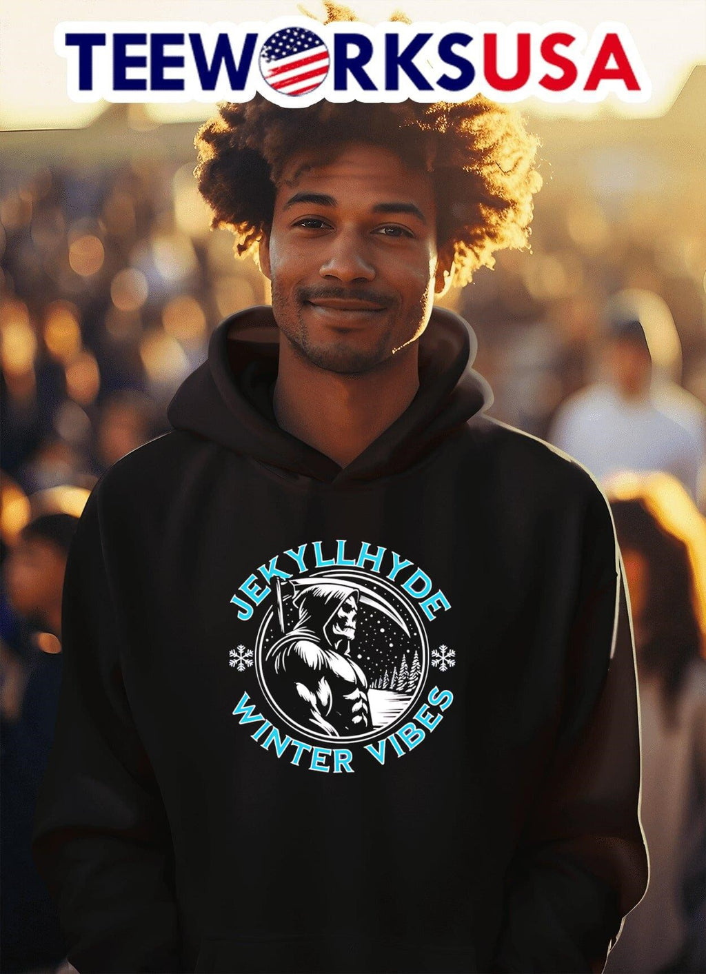 Jekyllhyde winter vibes - Adult & Kids T-Shirts, Sweatshirts & Hoodies apparel design preview 2