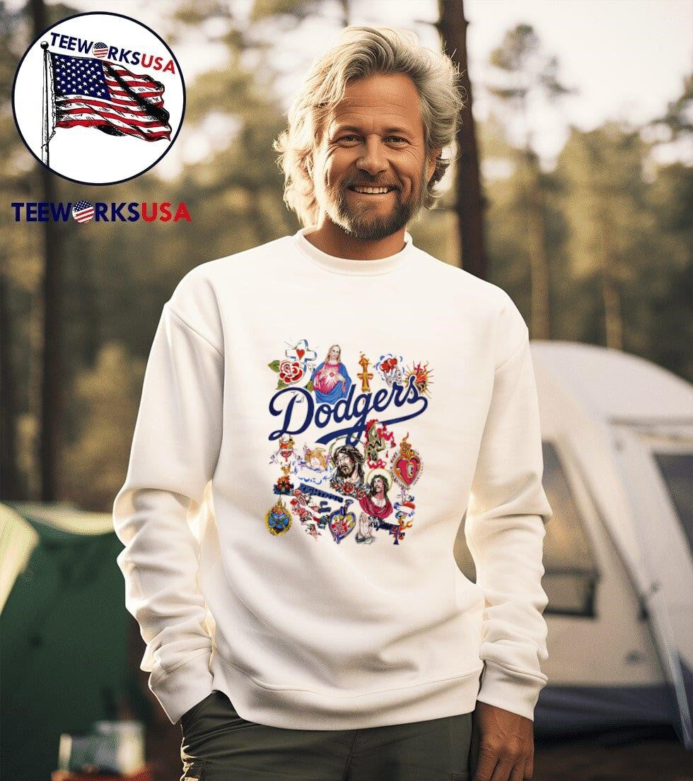 Jesus Won Los Angeles Dodgers - Adult & Kids T-Shirts, Sweatshirts & Hoodies apparel design preview 3