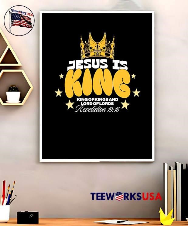 Jesus is King of Kings and Lord Lords - Adult & Kids T-Shirts, Sweatshirts & Hoodies apparel design preview 5