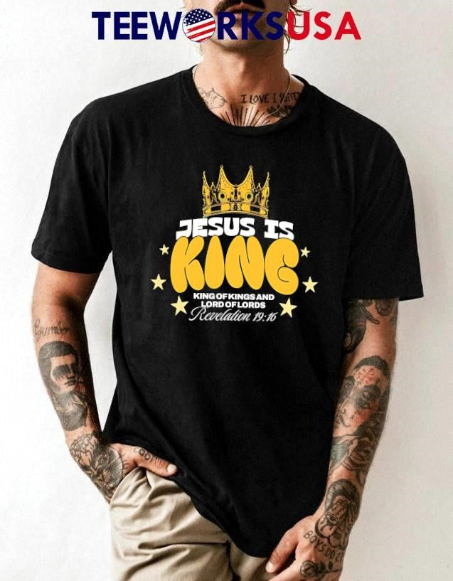 Jesus is King of Kings and Lord Lords - Adult & Kids T-Shirts, Sweatshirts & Hoodies apparel design preview 1