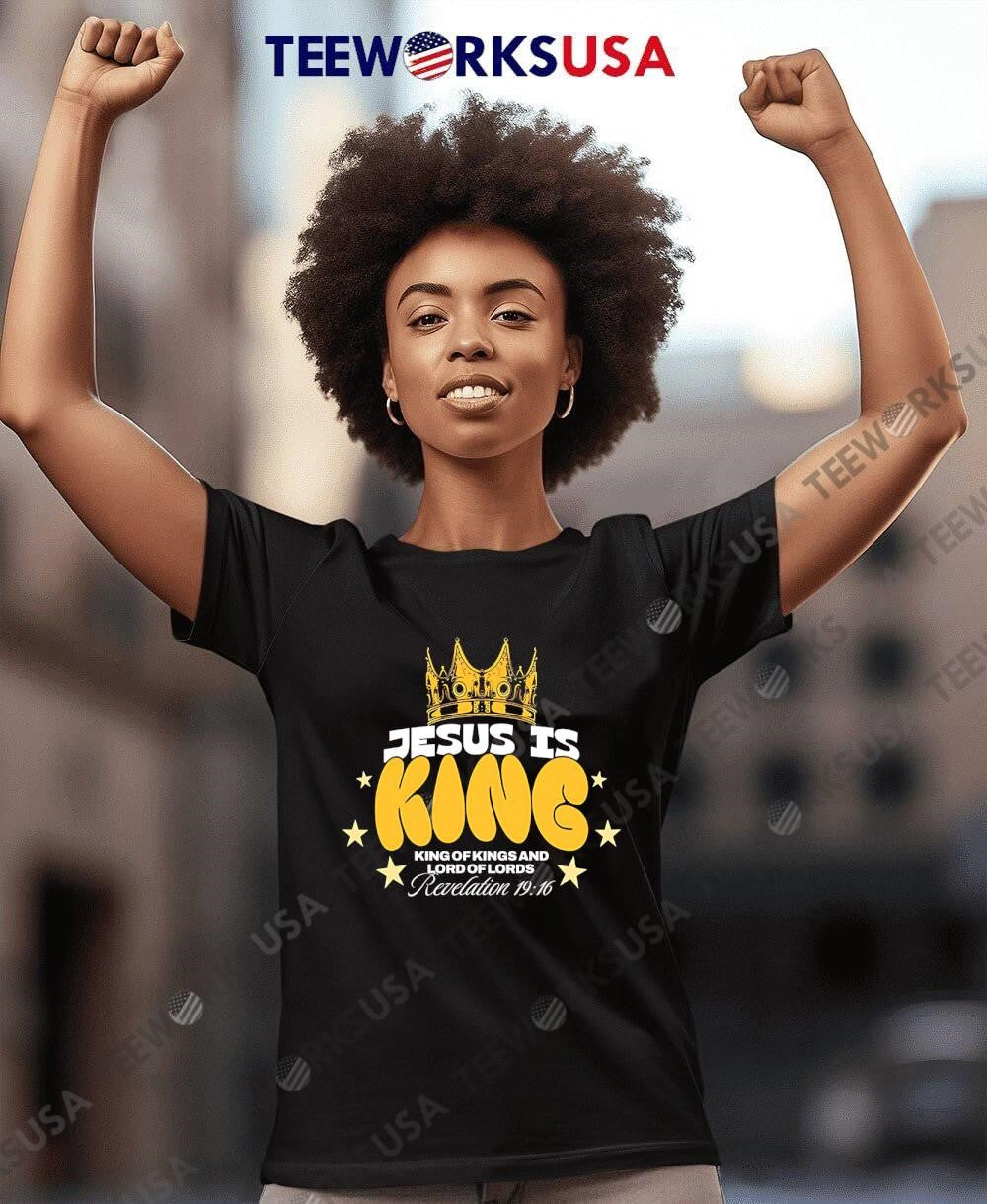 Jesus is King of Kings and Lord Lords - Adult & Kids T-Shirts, Sweatshirts & Hoodies apparel design preview 8