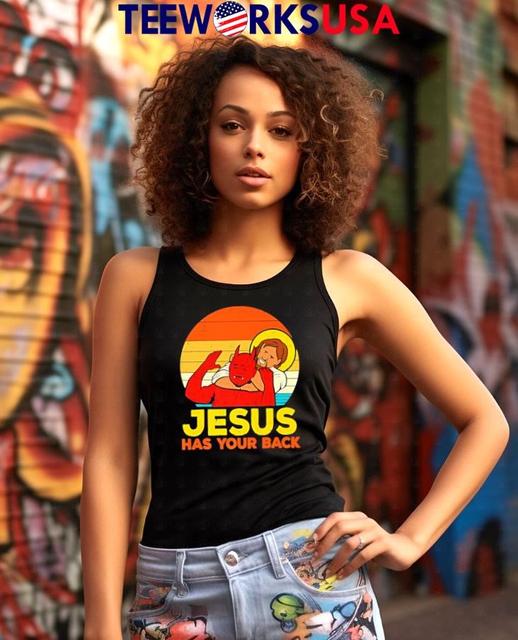Jesus vs Devil has your back - Adult & Kids T-Shirts, Sweatshirts & Hoodies apparel design preview 7