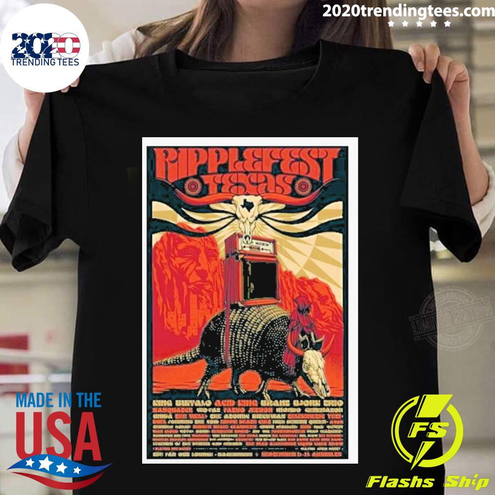Official ripplefest Texas Sept 21-24 2023 Austin Tx - Adult & Kids T-Shirts, Sweatshirts & Hoodies apparel design preview 1