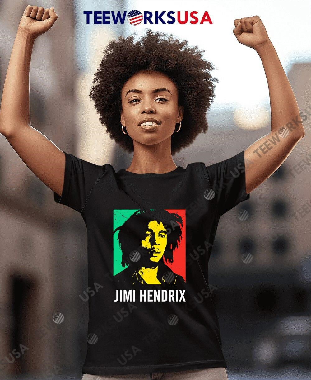 Jimi Hendrix Bob Marley - Adult & Kids T-Shirts, Sweatshirts & Hoodies apparel design preview 7
