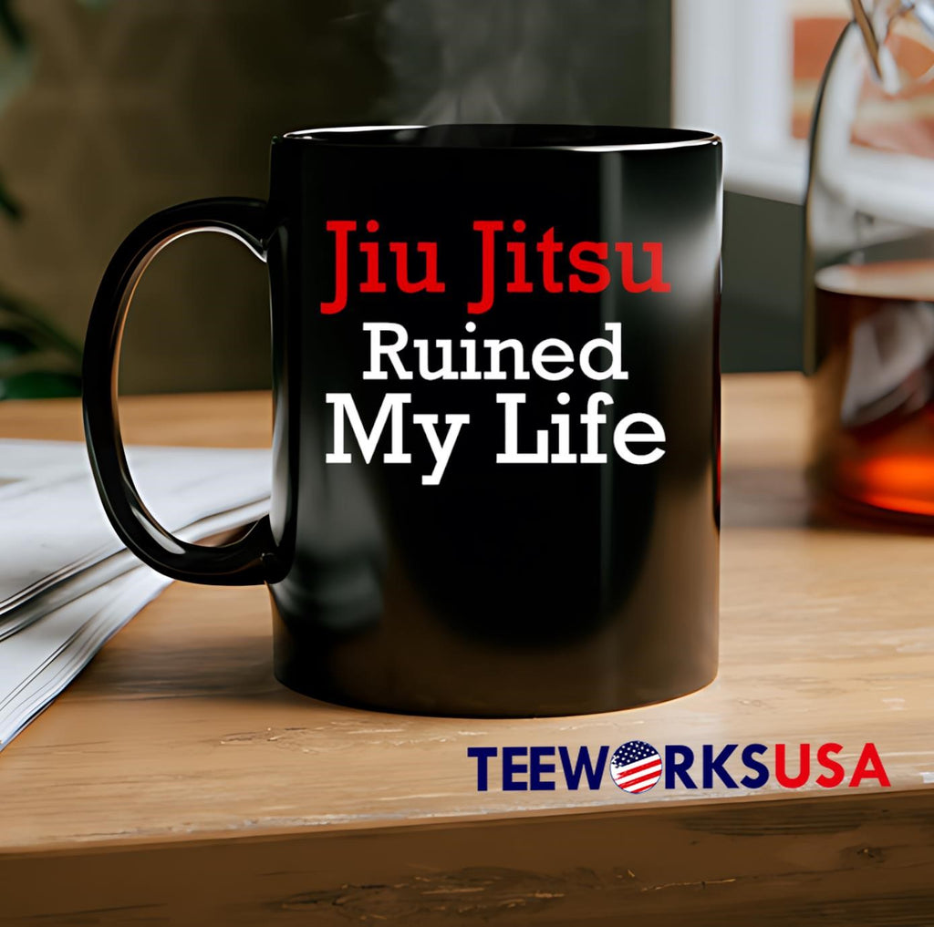 Jiu Jitsu Ruined My Life - Adult & Kids T-Shirts, Sweatshirts & Hoodies apparel design preview 2