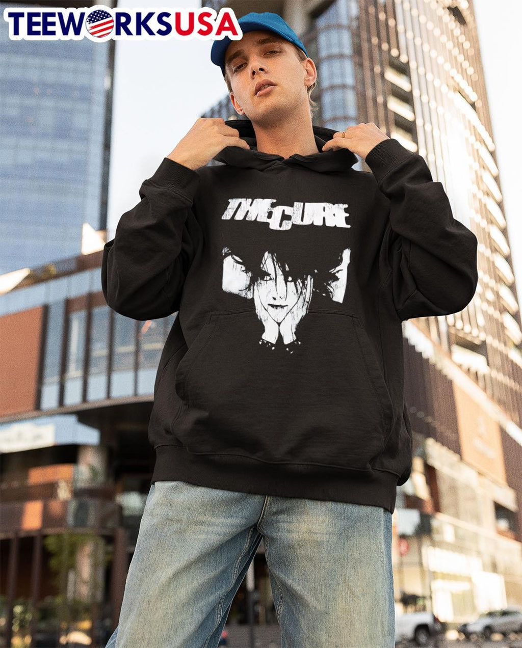 Jo Whiley Cure vintage - Adult & Kids T-Shirts, Sweatshirts & Hoodies apparel design preview 3
