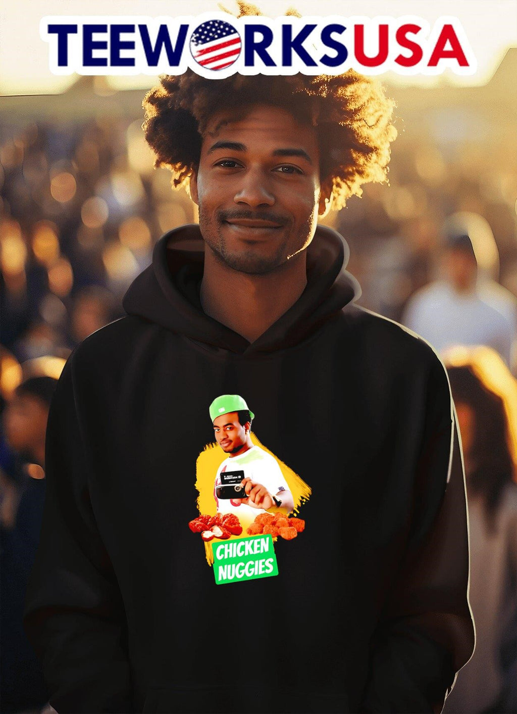 Joe Budden chicken nuggies - Adult & Kids T-Shirts, Sweatshirts & Hoodies apparel design preview 2