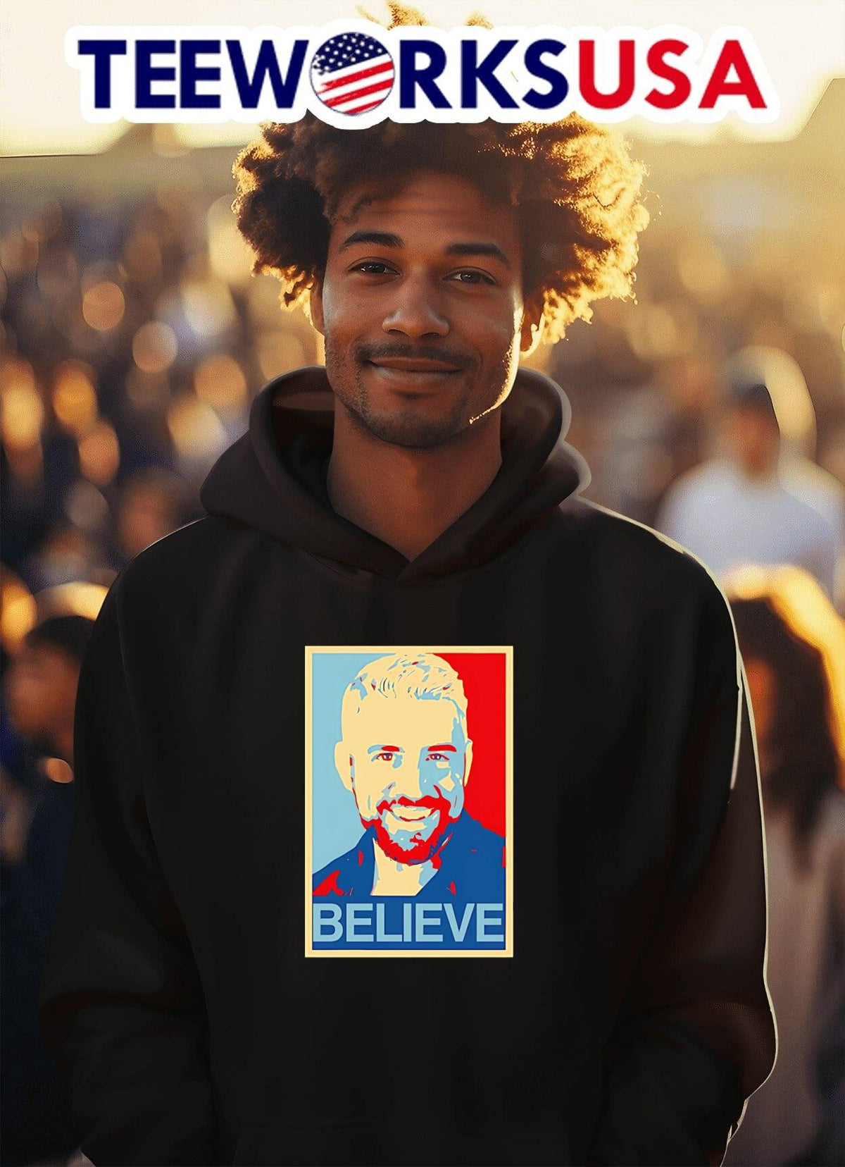 Joe Hendry Believe - Adult & Kids T-Shirts, Sweatshirts & Hoodies apparel design preview 2