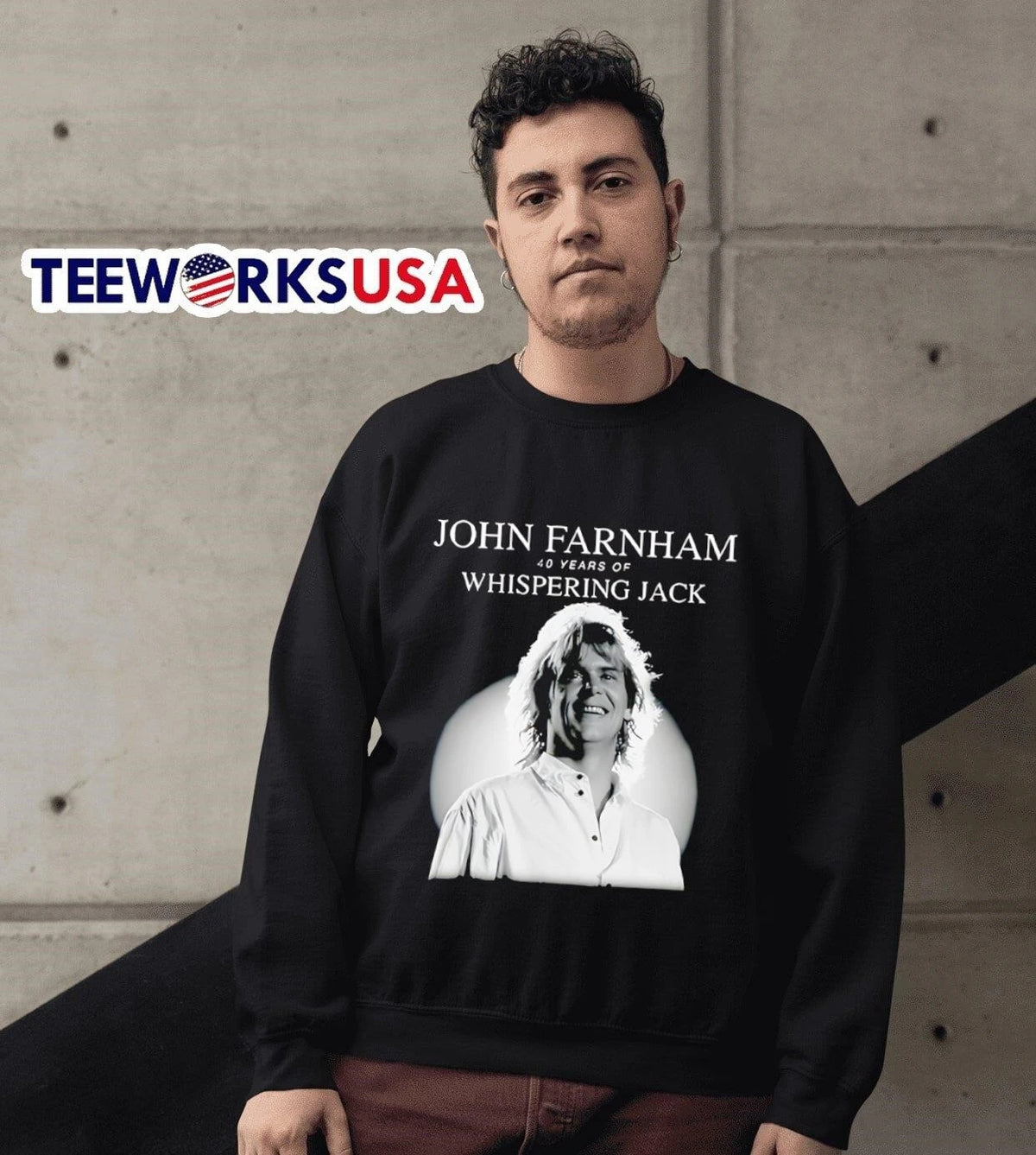 John Farnham Whispering Jack - Adult & Kids T-Shirts, Sweatshirts & Hoodies apparel design preview 6