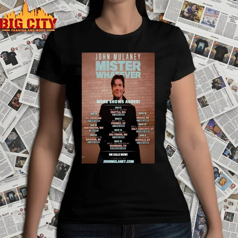 John Mulaney Tour Jan 2026 Poster - Adult & Kids T-Shirts, Sweatshirts & Hoodies apparel design preview 3
