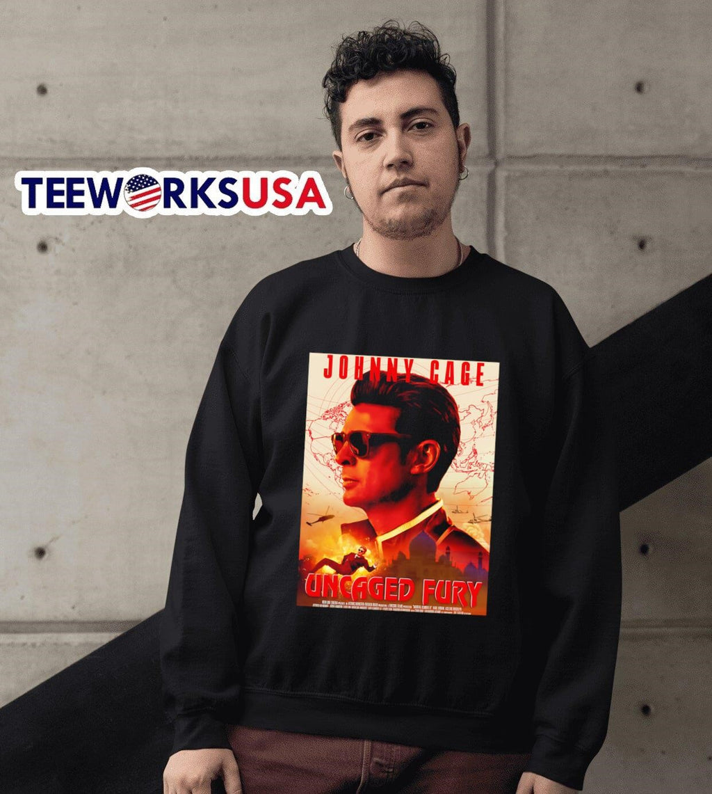 Johnny Cage Uncaged Fury - Adult & Kids T-Shirts, Sweatshirts & Hoodies apparel design preview 6