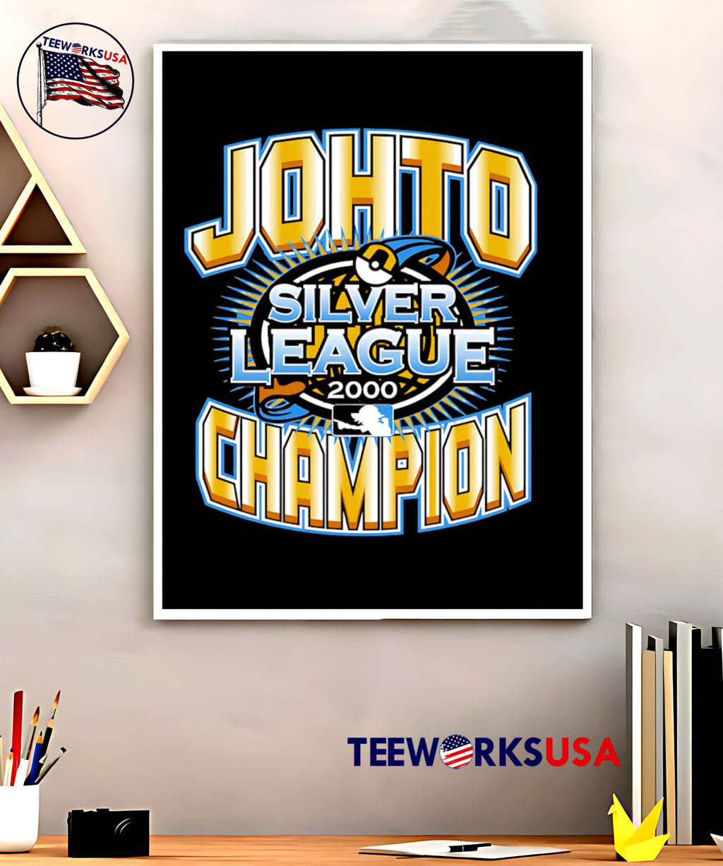Johto Silver League Champion 2000 - Adult & Kids T-Shirts, Sweatshirts & Hoodies apparel design preview 5