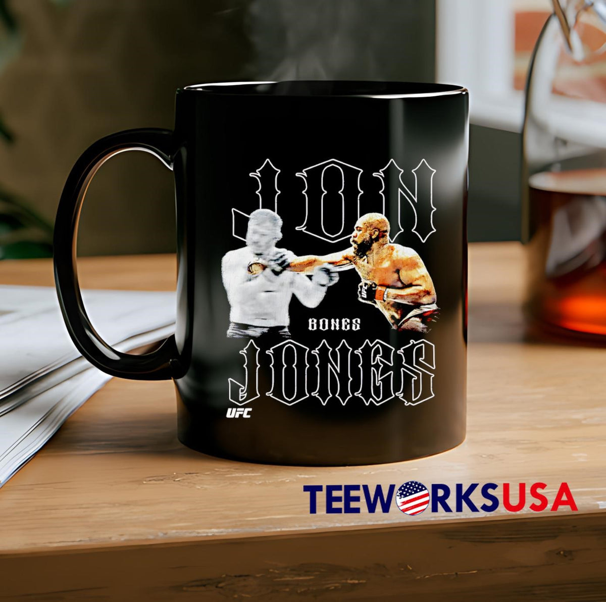 Jon jones straight right - Adult & Kids T-Shirts, Sweatshirts & Hoodies apparel design preview 2
