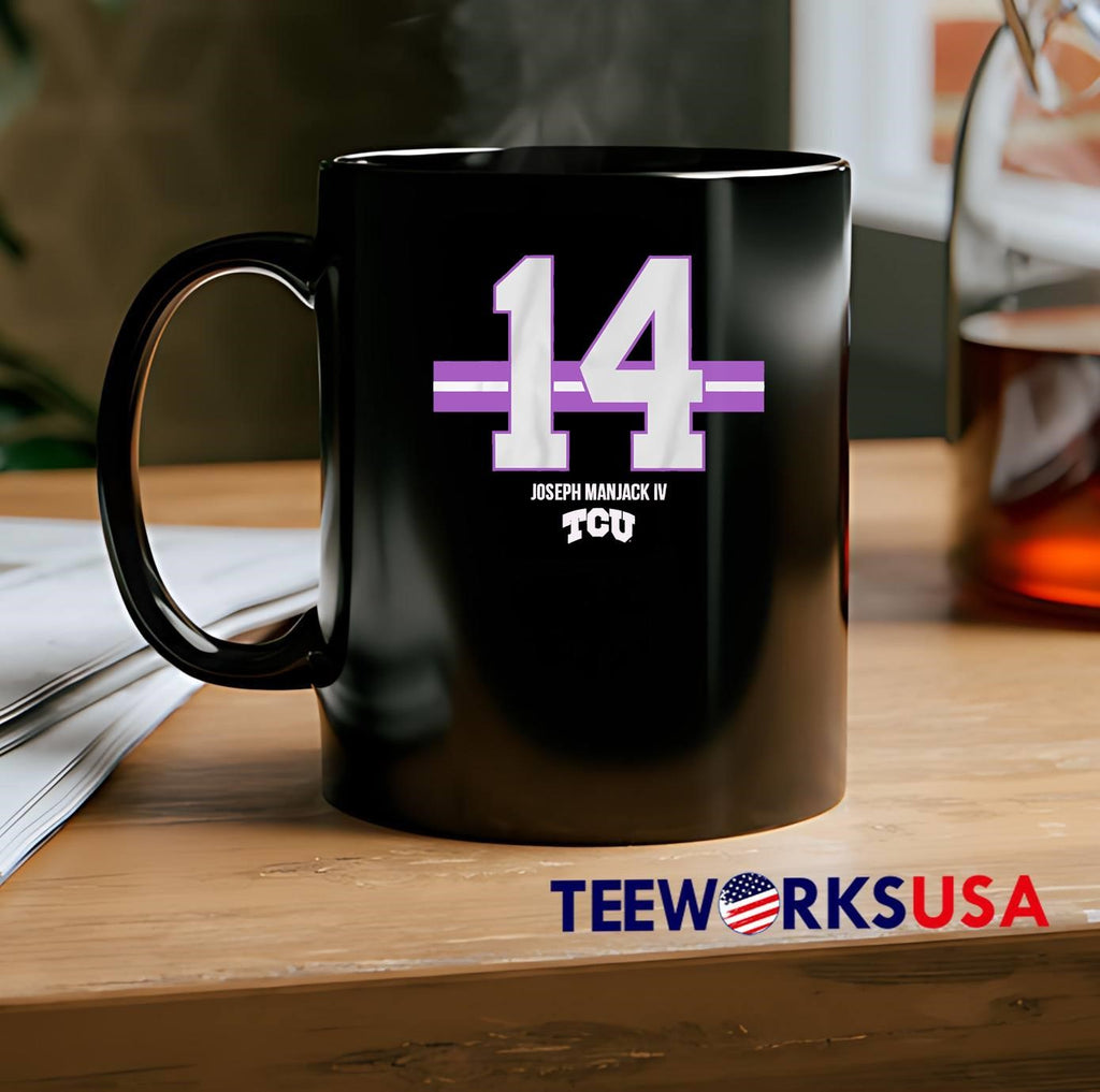 Joseph Manjack IV 14 Stripe TCU Football - Adult & Kids T-Shirts, Sweatshirts & Hoodies apparel design preview 2