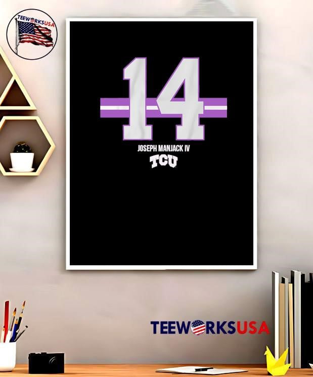 Joseph Manjack IV 14 Stripe TCU Football - Adult & Kids T-Shirts, Sweatshirts & Hoodies apparel design preview 5