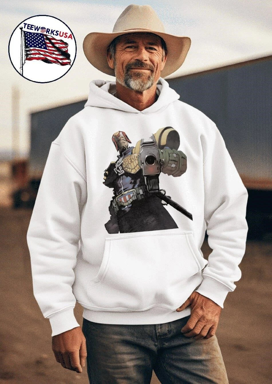 Judge Dredd Megazine 4.02 - Adult & Kids T-Shirts, Sweatshirts & Hoodies apparel design preview 2