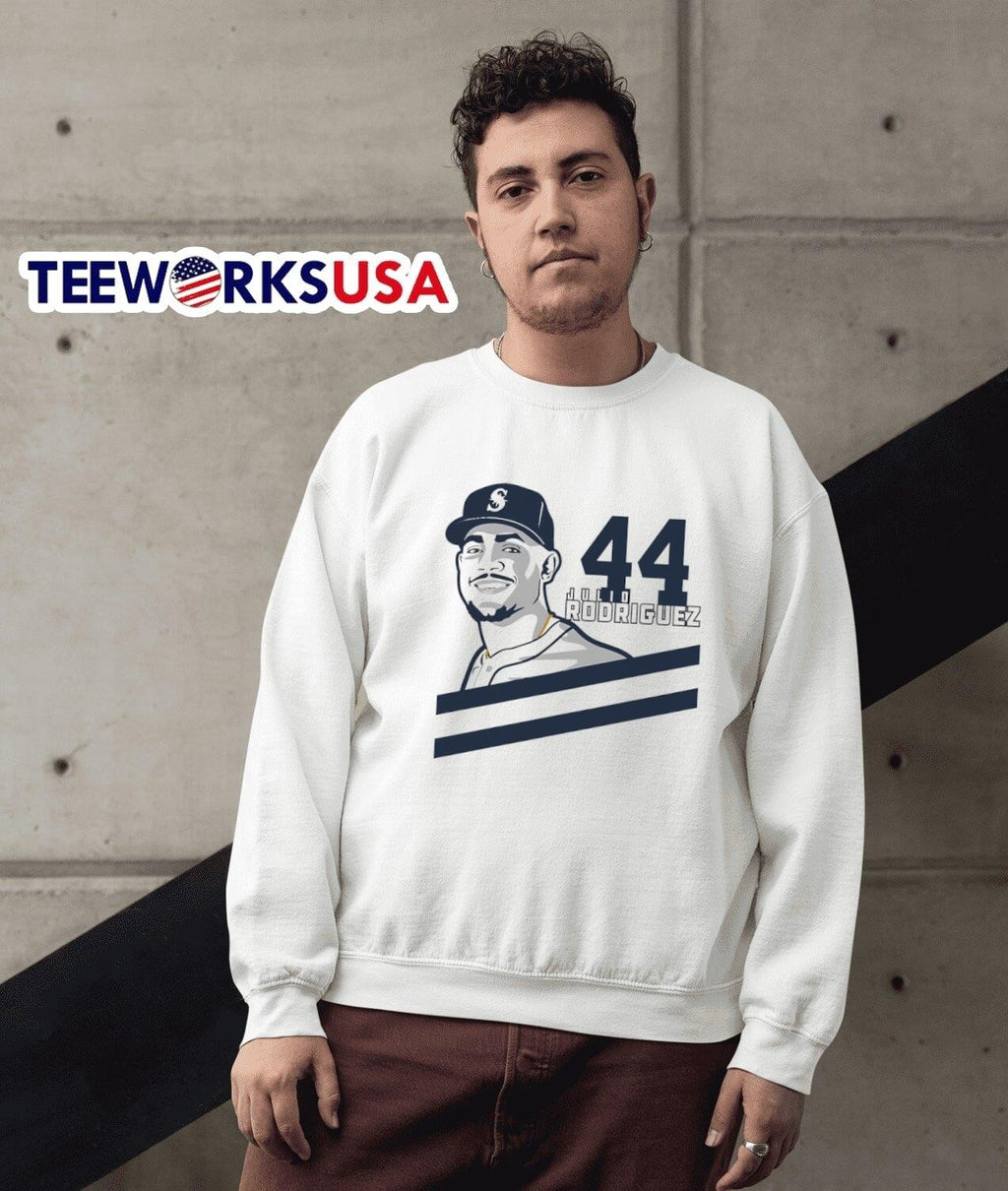 Julio Rodríguez Seattle Mariners #44 funny - Adult & Kids T-Shirts, Sweatshirts & Hoodies apparel design preview 3