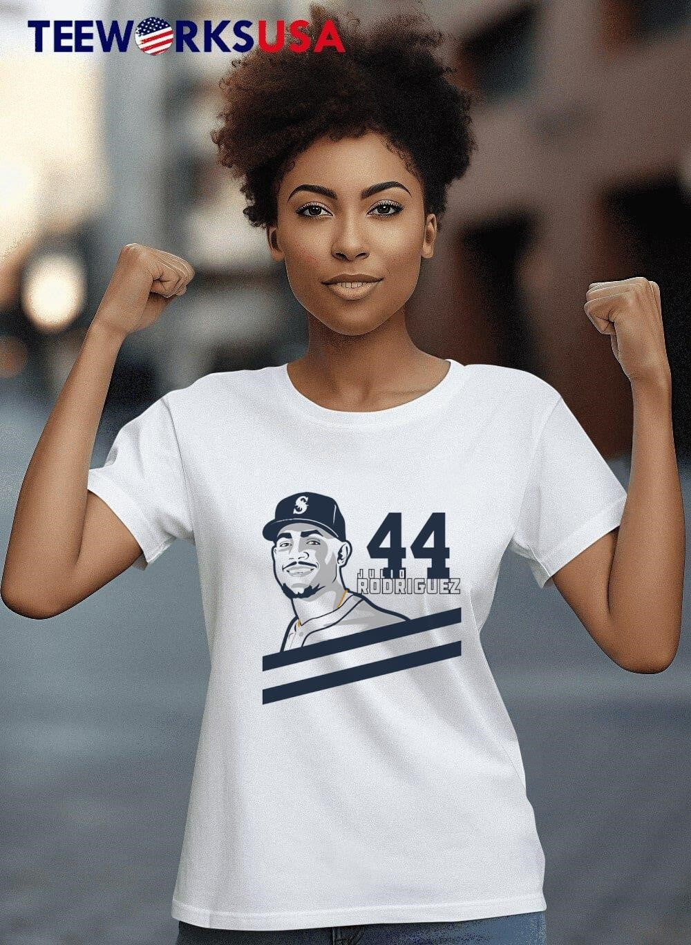 Julio Rodríguez Seattle Mariners #44 funny - Adult & Kids T-Shirts, Sweatshirts & Hoodies apparel design preview 4