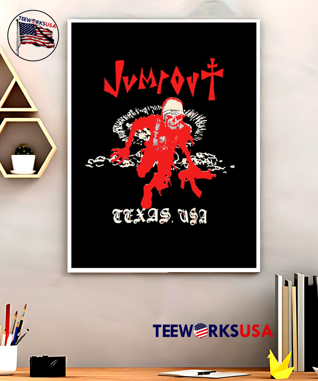 Jumpout Texas Usa Skeleton Gun - Adult & Kids T-Shirts, Sweatshirts & Hoodies apparel design preview 5
