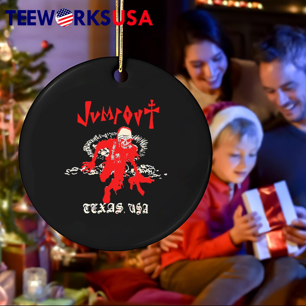 Jumpout Texas Usa Skeleton Gun - Adult & Kids T-Shirts, Sweatshirts & Hoodies apparel design preview 4