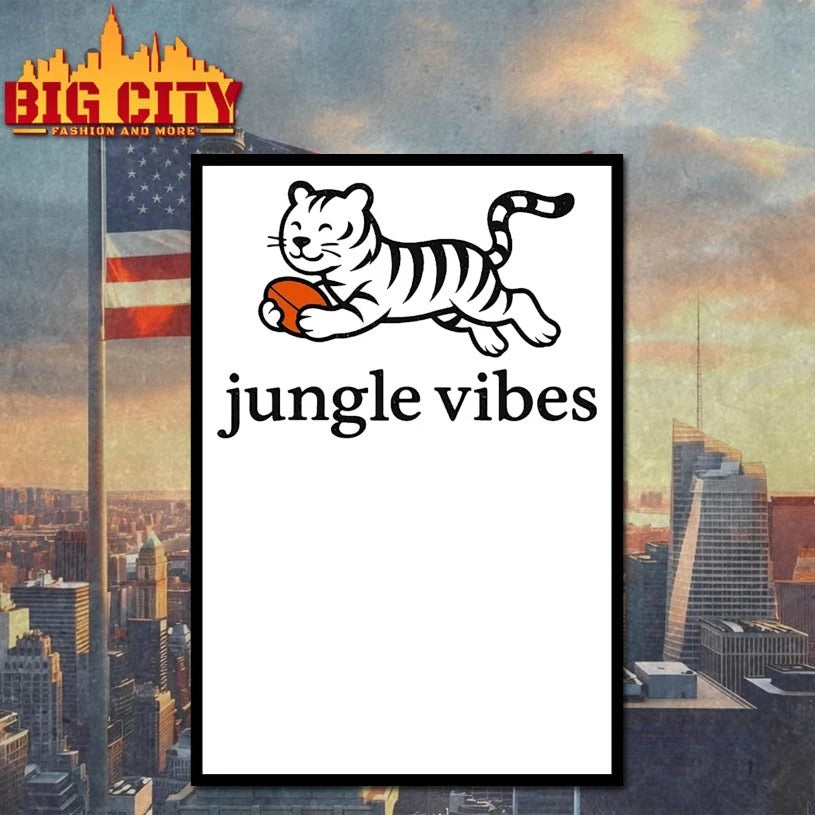 Jungle Vibes Run Wild White TIger - Adult & Kids T-Shirts, Sweatshirts & Hoodies apparel design preview 4
