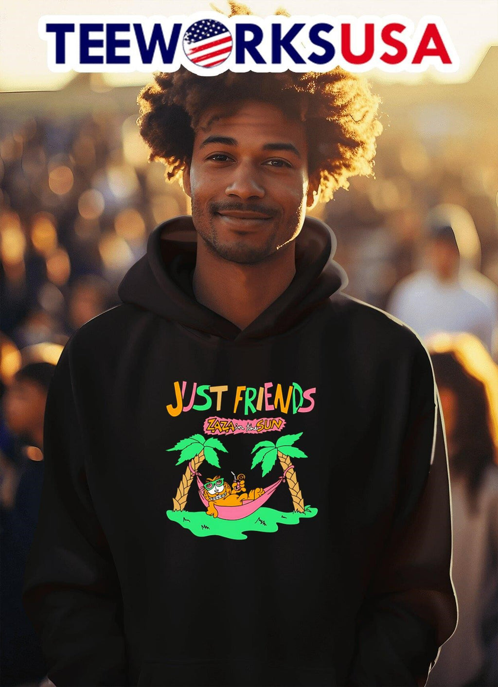 Just Friends Zaza In The Sun - Adult & Kids T-Shirts, Sweatshirts & Hoodies apparel design preview 2