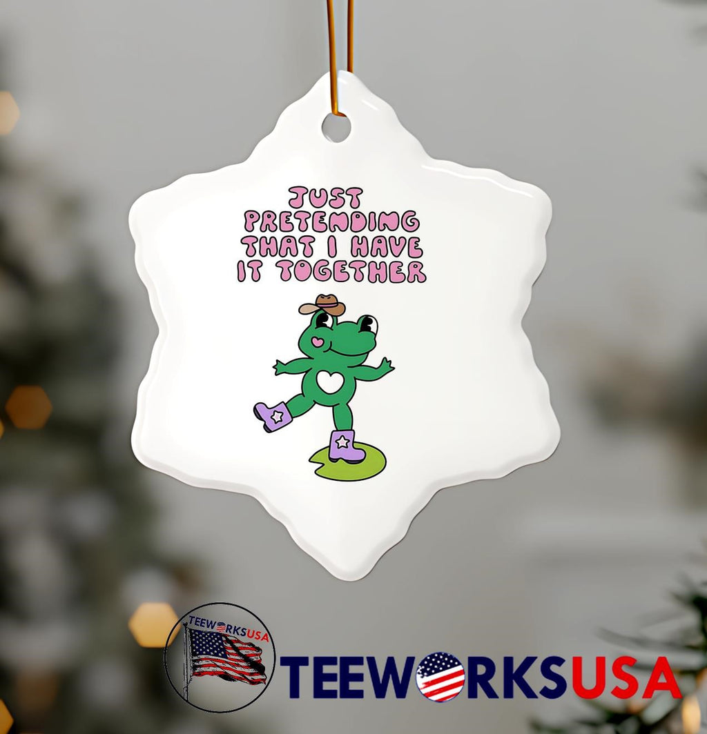 Just Pretending That I Have It Together Frog cute - Adult & Kids T-Shirts, Sweatshirts & Hoodies apparel design preview 7