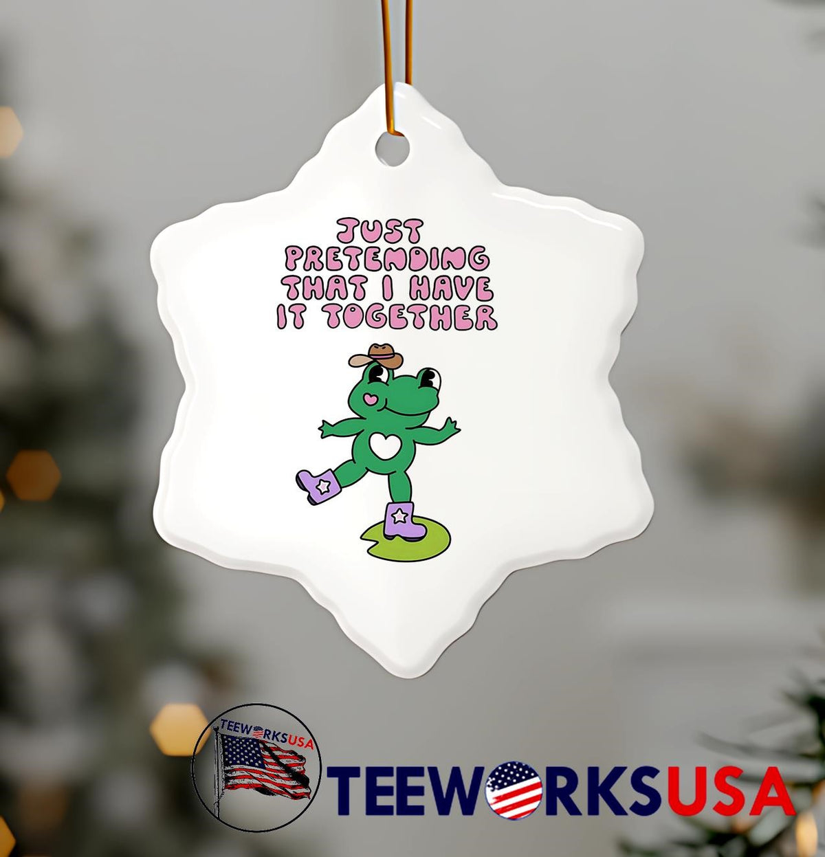 Just Pretending That I Have It Together Frog cute - Adult & Kids T-Shirts, Sweatshirts & Hoodies apparel design preview 7