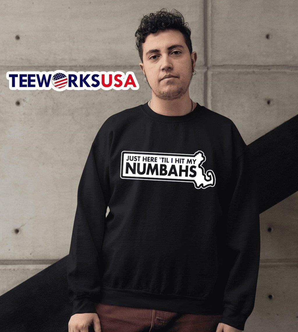 Just here 'til I hit my numbahs - Adult & Kids T-Shirts, Sweatshirts & Hoodies apparel design preview 3