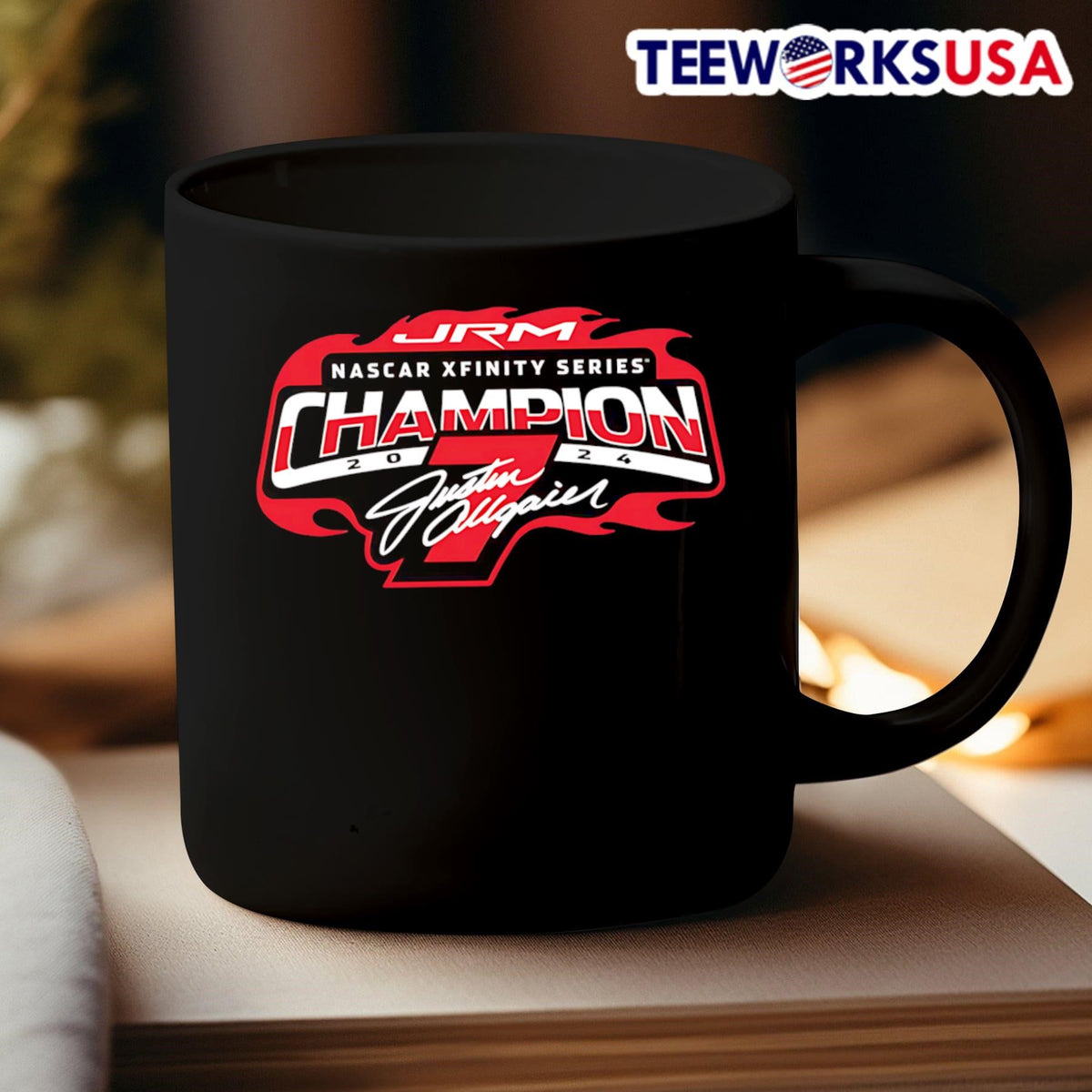 Justin Allgaier #7 Champion - Adult & Kids T-Shirts, Sweatshirts & Hoodies apparel design preview 3