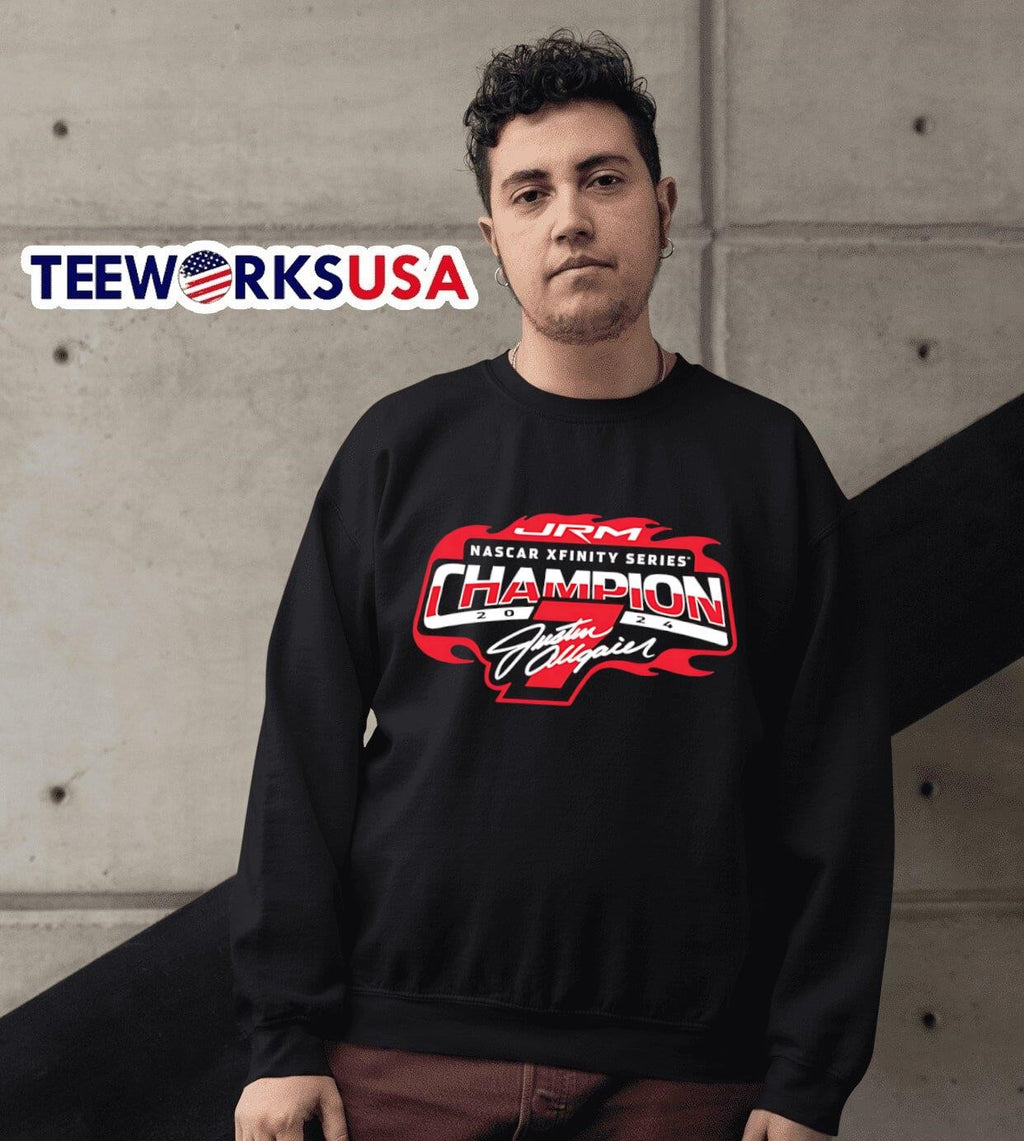 Justin Allgaier #7 Champion - Adult & Kids T-Shirts, Sweatshirts & Hoodies apparel design preview 6