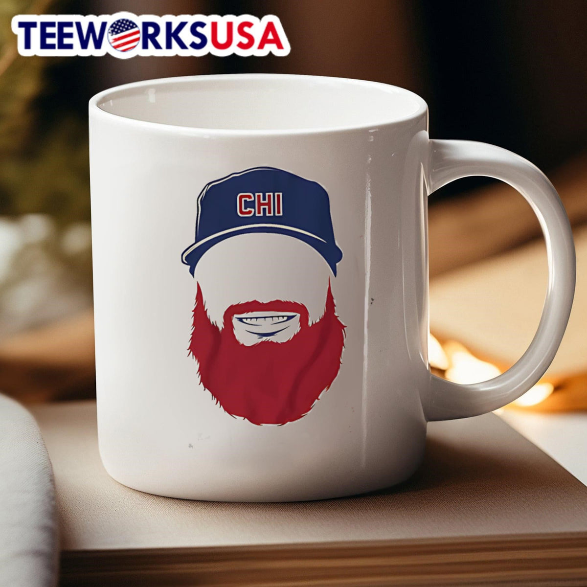 Justin Turner Chicago Beard - Adult & Kids T-Shirts, Sweatshirts & Hoodies apparel design preview 4