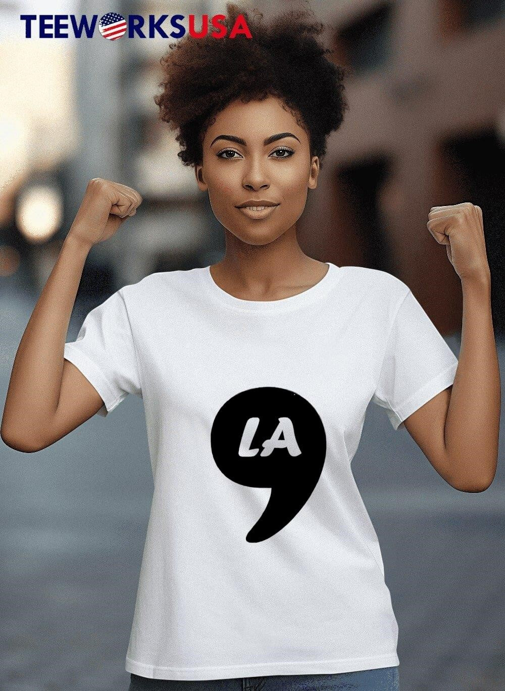 Kamala Harris Comma La - Adult & Kids T-Shirts, Sweatshirts & Hoodies apparel design preview 4