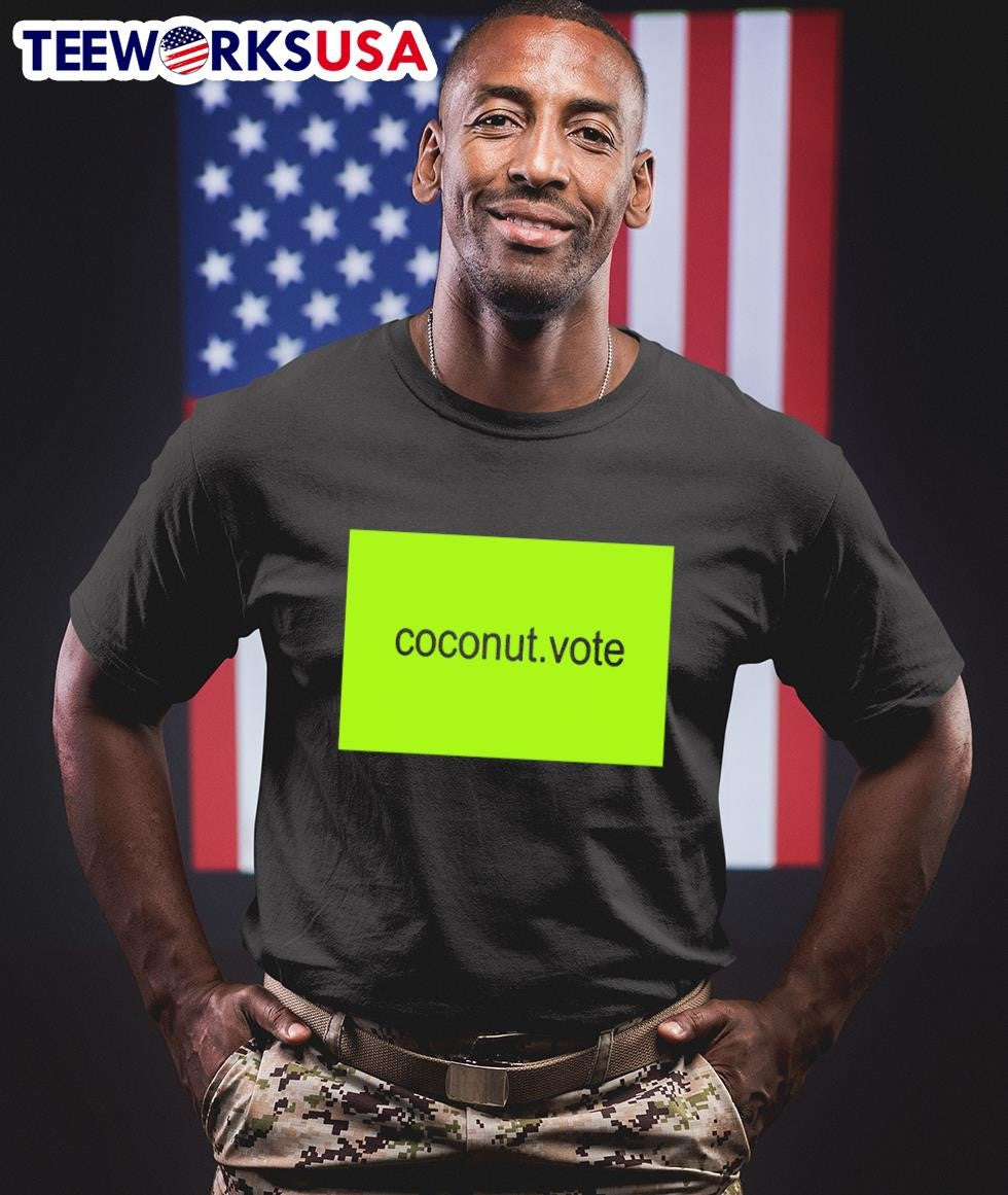 Kamala Harris coconut vote brat theme - Adult & Kids T-Shirts, Sweatshirts & Hoodies apparel design preview 1