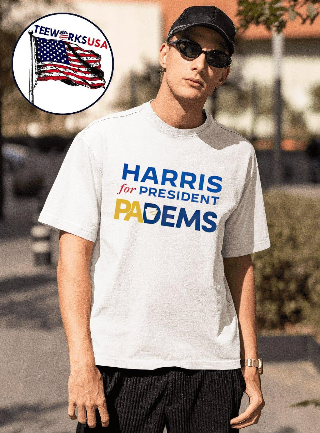 Kamala Harris for padems - Adult & Kids T-Shirts, Sweatshirts & Hoodies apparel design preview 1