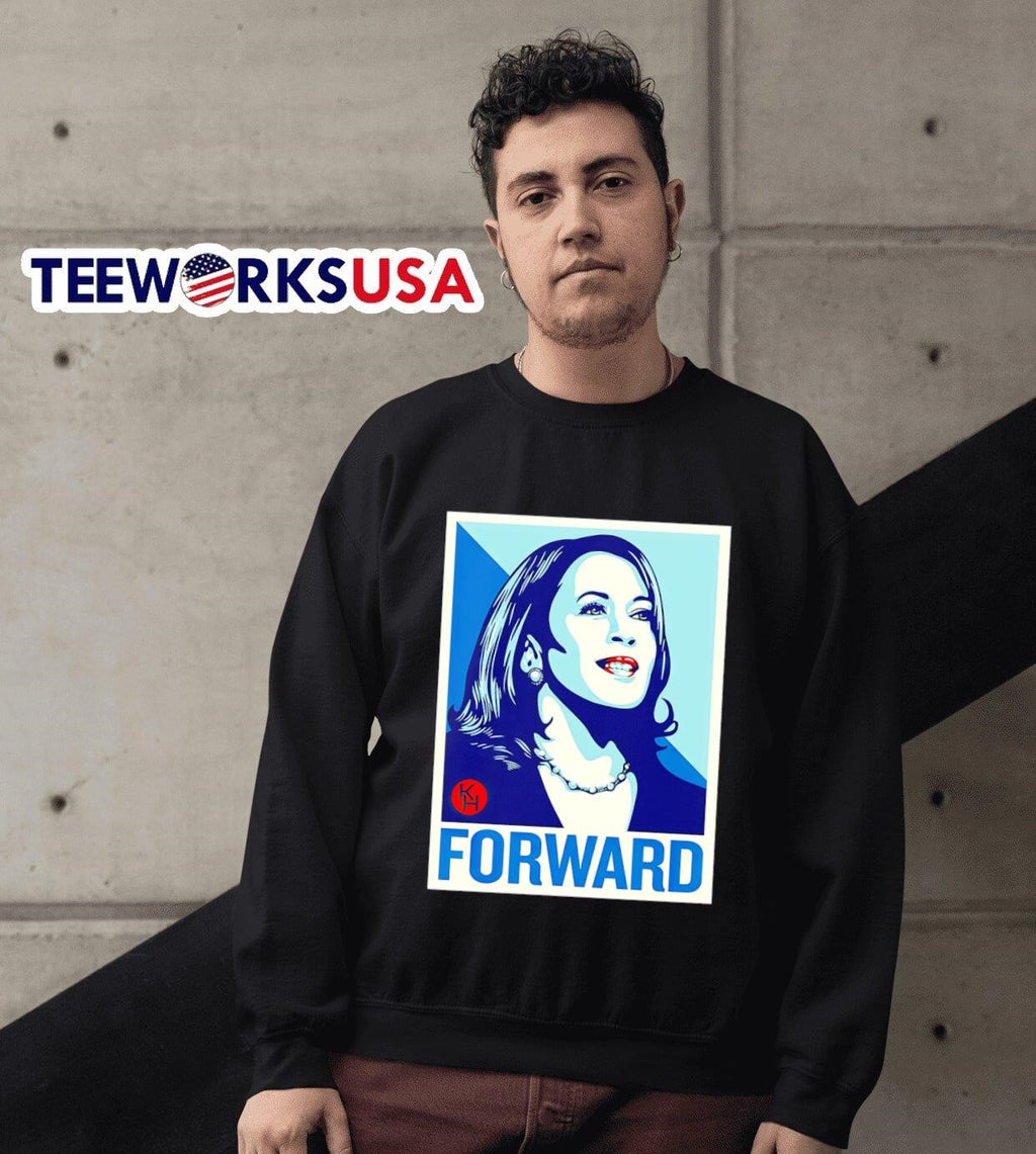 Kamala Harris forward - Adult & Kids T-Shirts, Sweatshirts & Hoodies apparel design preview 3