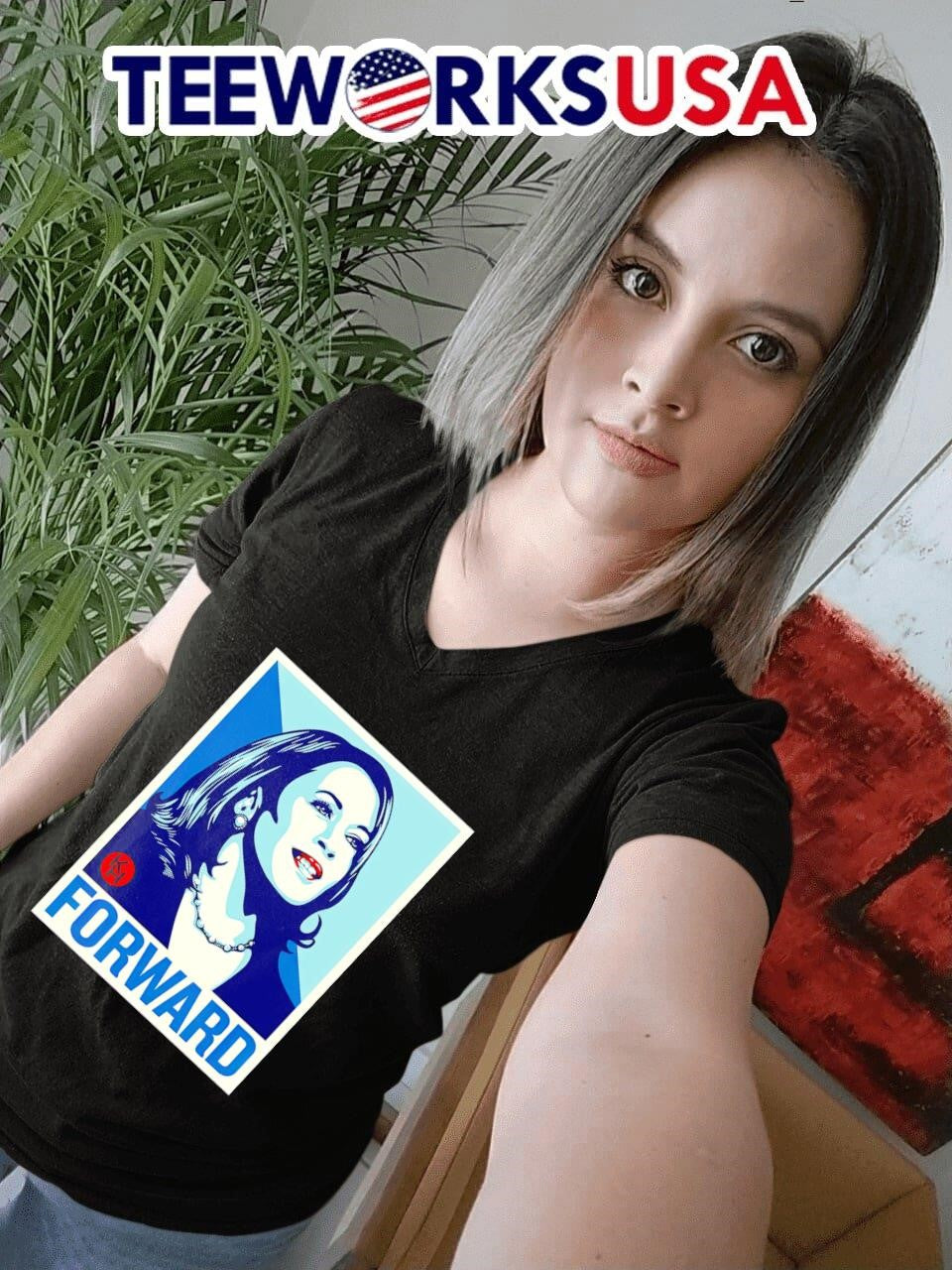 Kamala Harris forward - Adult & Kids T-Shirts, Sweatshirts & Hoodies apparel design preview 4
