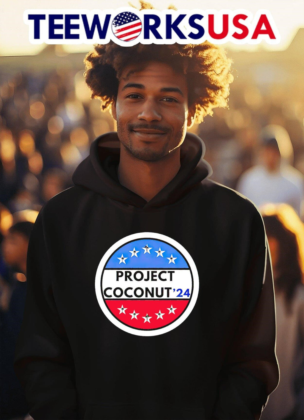 Kamala Harris project coconut '24 logo - Adult & Kids T-Shirts, Sweatshirts & Hoodies apparel design preview 2