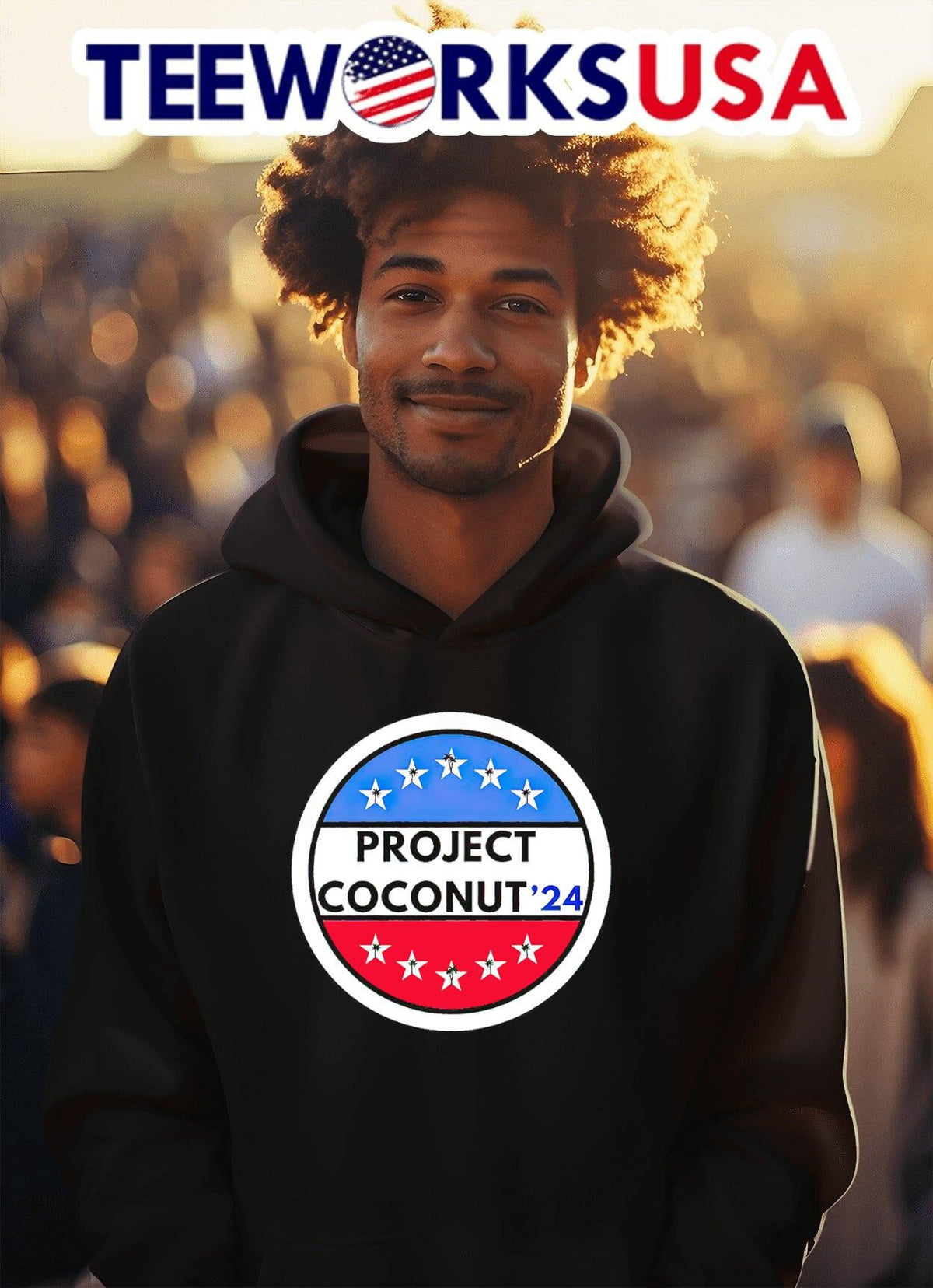 Kamala Harris project coconut '24 logo - Adult & Kids T-Shirts, Sweatshirts & Hoodies apparel design preview 2