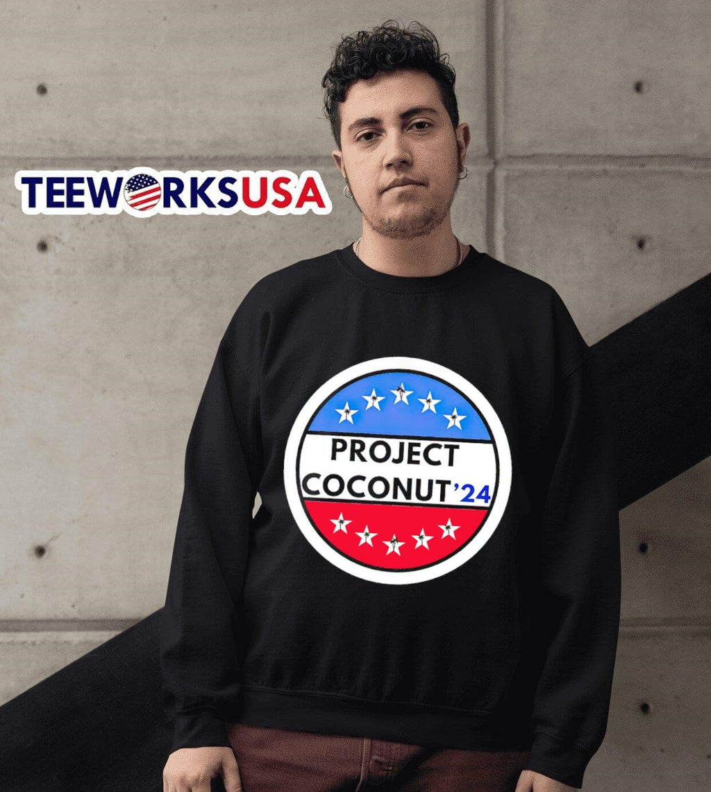 Kamala Harris project coconut '24 logo - Adult & Kids T-Shirts, Sweatshirts & Hoodies apparel design preview 3