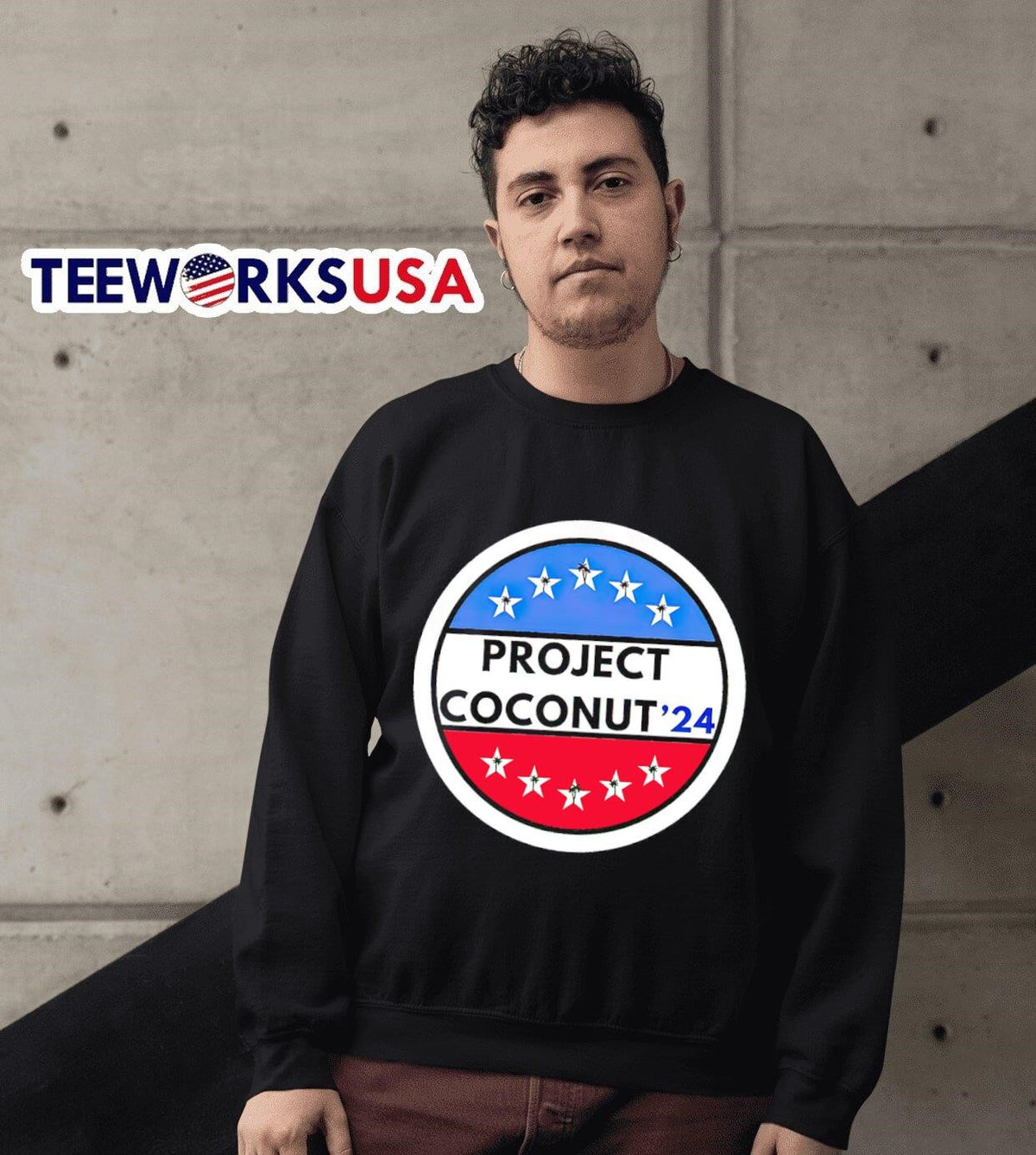 Kamala Harris project coconut '24 logo - Adult & Kids T-Shirts, Sweatshirts & Hoodies apparel design preview 3