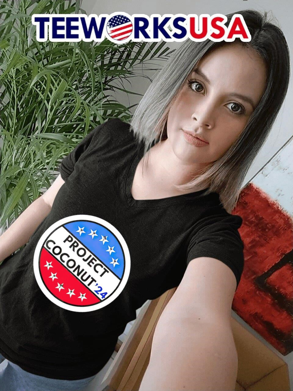 Kamala Harris project coconut '24 logo - Adult & Kids T-Shirts, Sweatshirts & Hoodies apparel design preview 4