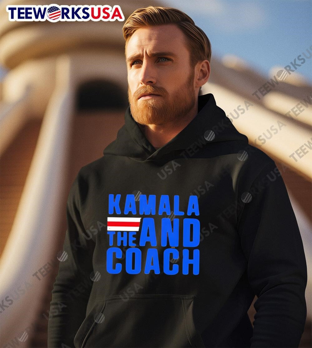 Kamala and the coach - Adult & Kids T-Shirts, Sweatshirts & Hoodies apparel design preview 2