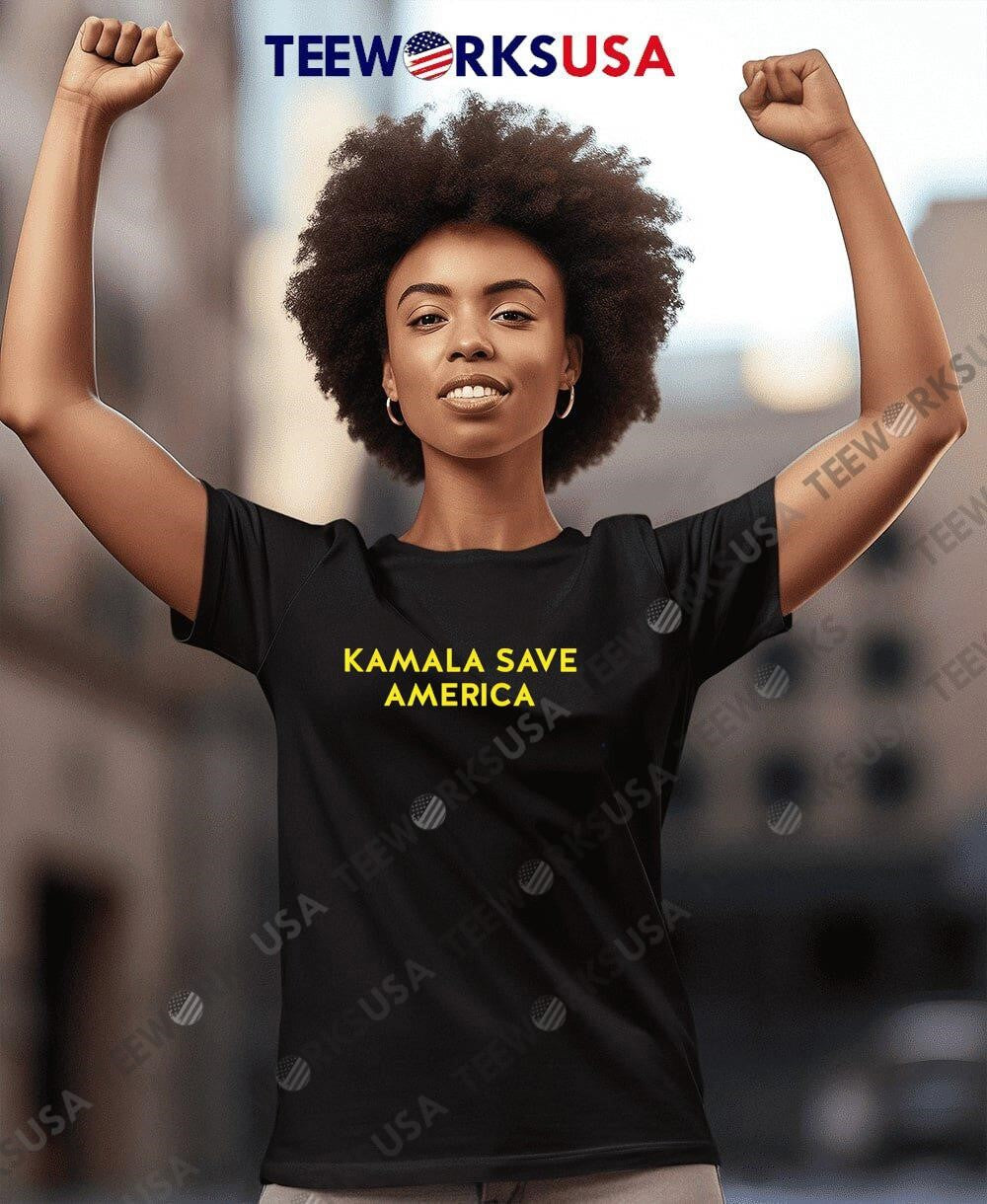 Kamala save America - Adult & Kids T-Shirts, Sweatshirts & Hoodies apparel design preview 4