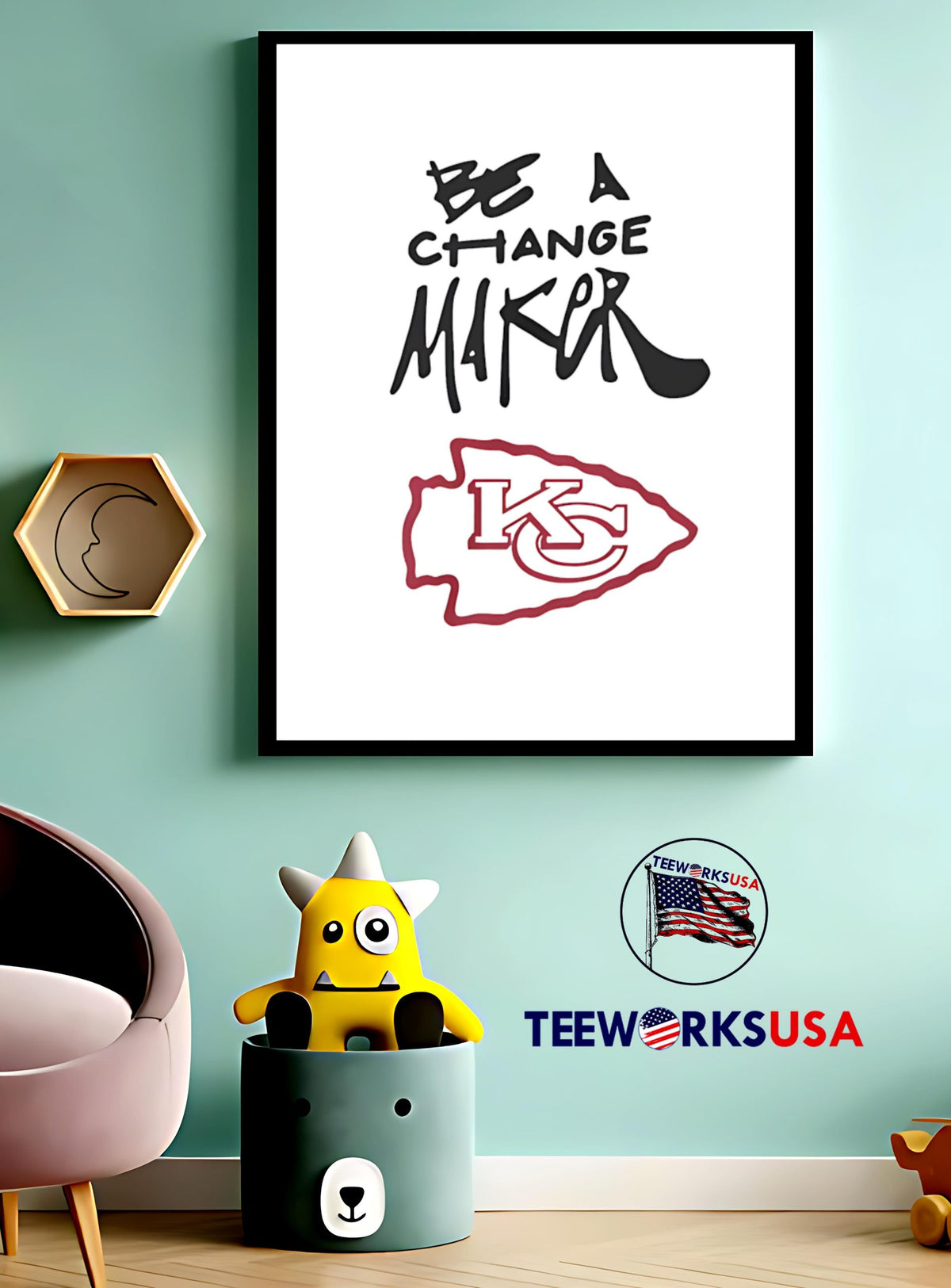 Kansas City Chiefs Be A Change Maker - Adult & Kids T-Shirts, Sweatshirts & Hoodies apparel design preview 4