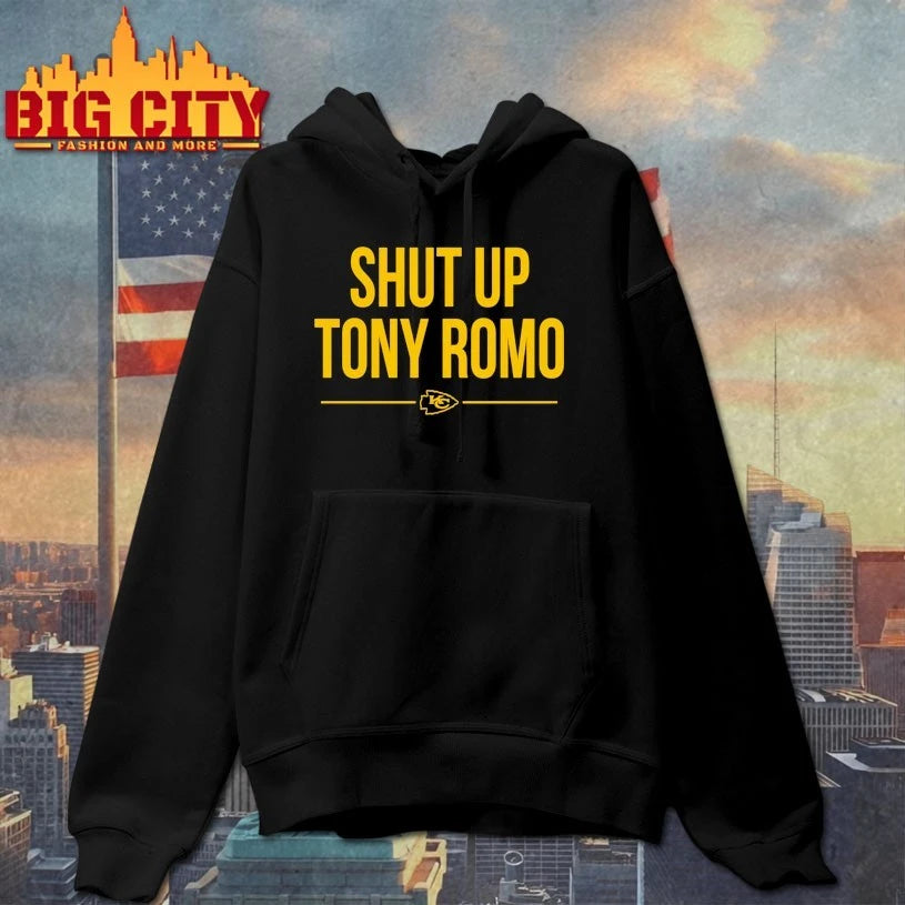 Kansas City Chiefs Shut Up Tony Romo - Adult & Kids T-Shirts, Sweatshirts & Hoodies apparel design preview 2