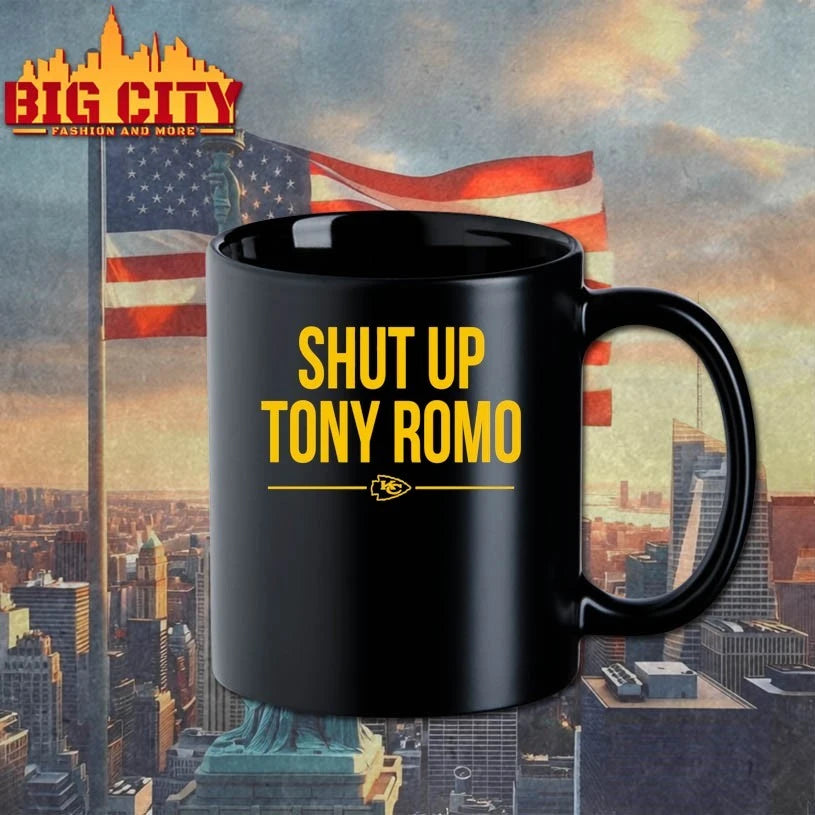 Kansas City Chiefs Shut Up Tony Romo - Adult & Kids T-Shirts, Sweatshirts & Hoodies apparel design preview 3