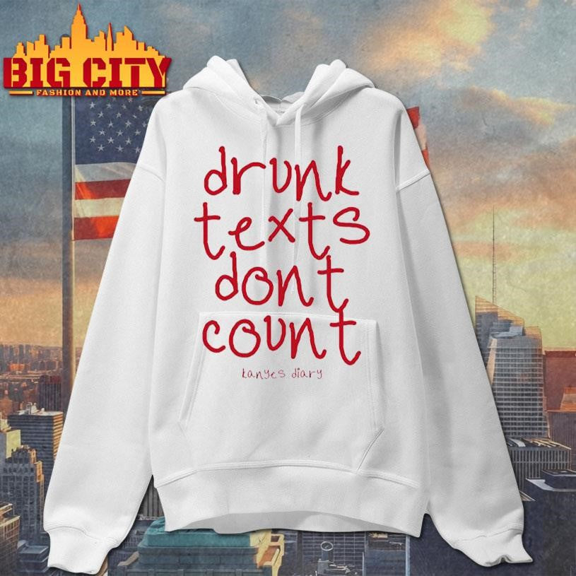 Kanyes Diary Drunk Texts 2025 - Adult & Kids T-Shirts, Sweatshirts & Hoodies apparel design preview 2