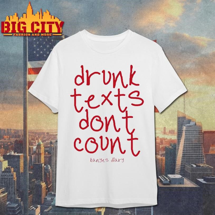 Kanyes Diary Drunk Texts 2025 - Adult & Kids T-Shirts, Sweatshirts & Hoodies apparel design preview 1