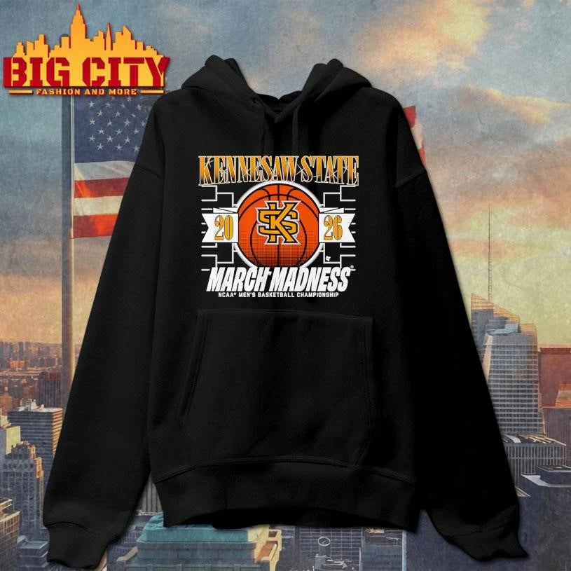Kennesaw State Owls MBB 2026 March Madness - Adult & Kids T-Shirts, Sweatshirts & Hoodies apparel design preview 2